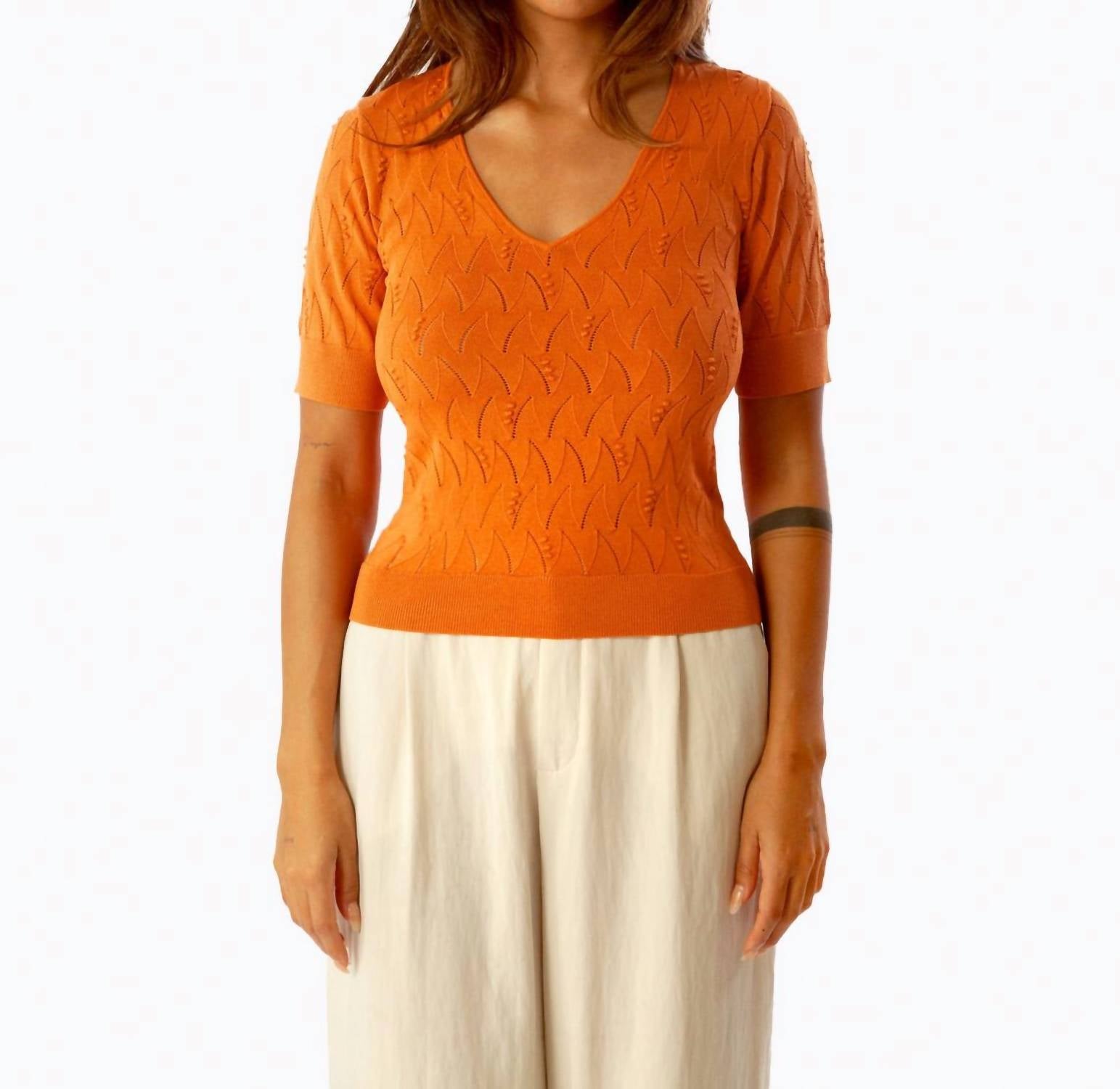 Shop Kerisma Seymour Top In Serene Sunset In Orange