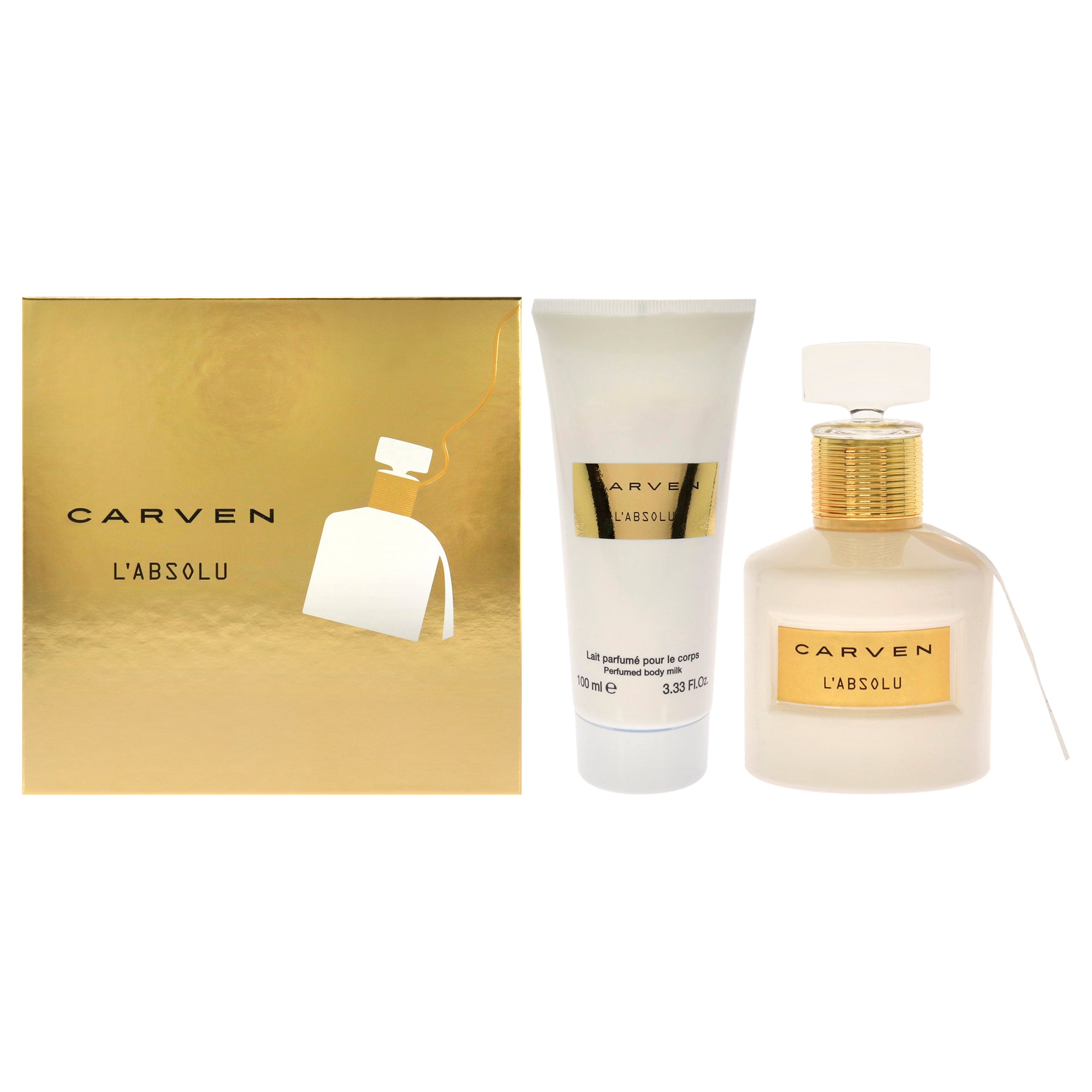 Carven Labsolu By  For Women - 2 Pc Gift Set 1.66oz Edp Spray, 3.33oz Perfume Body Milk In White