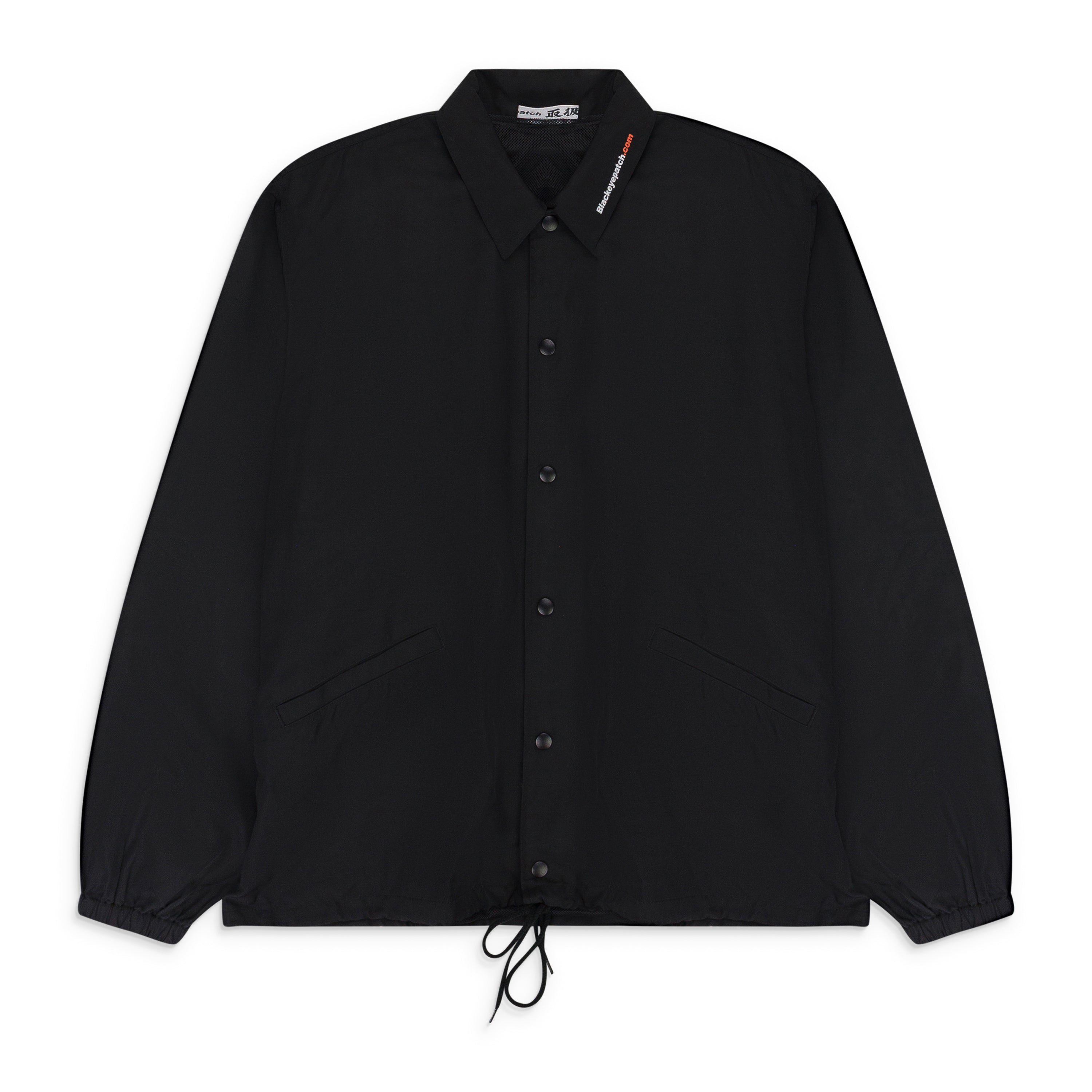 Blackeyepatch Black Handle With Care Coach Jacket In Black
