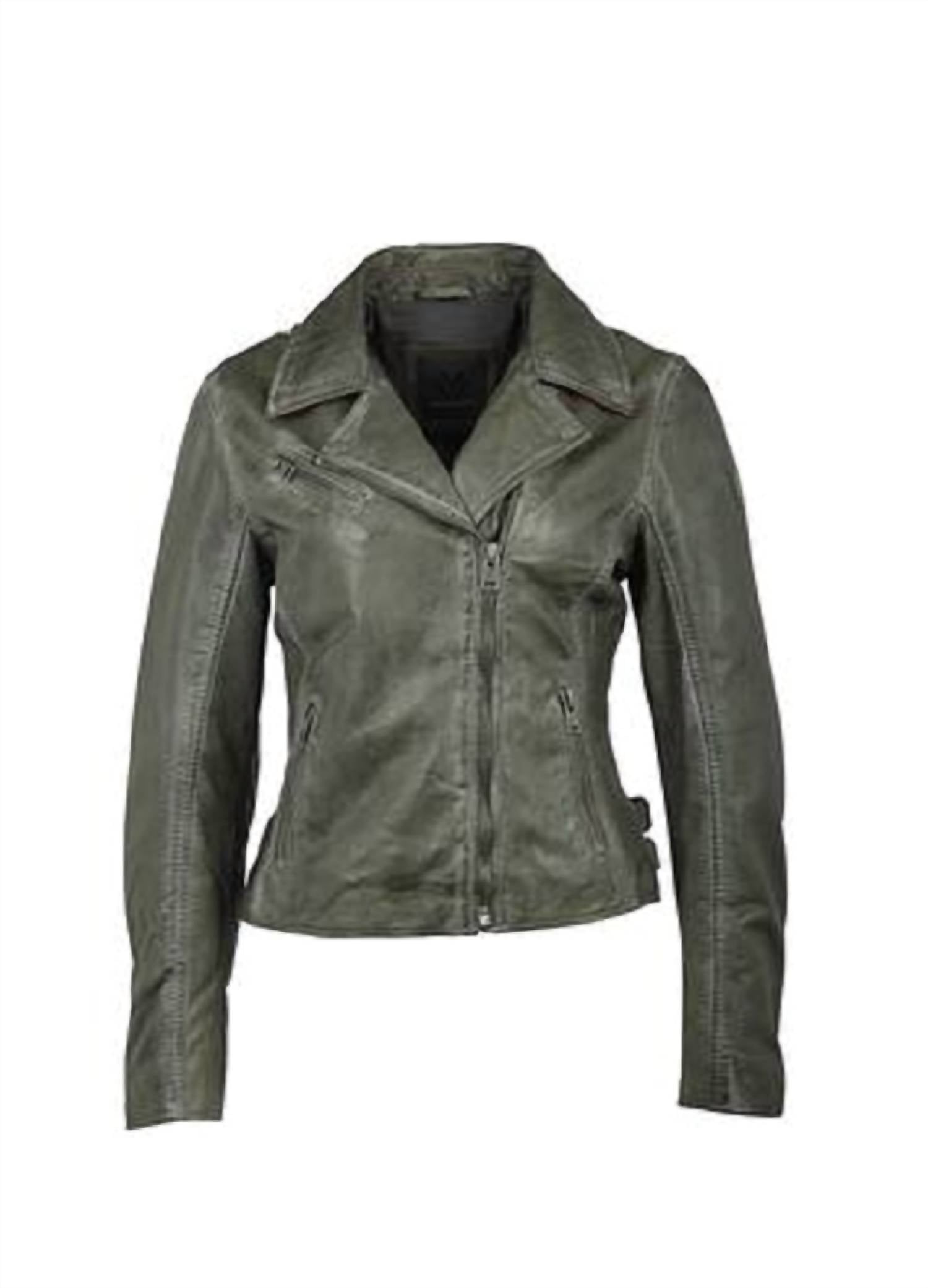 Shop Mauritius Christy Rf Jacket In Olive In Green