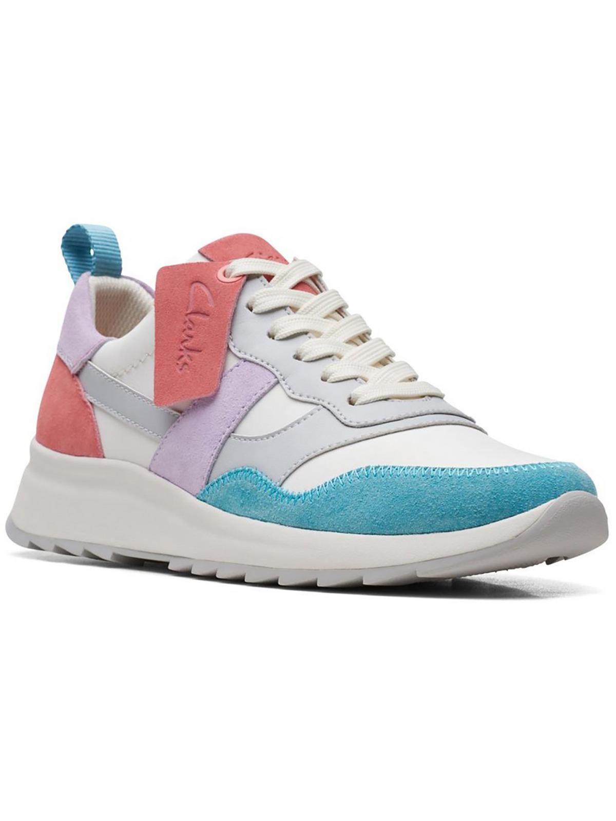 Shop Clarks Dashlite Jazz Womens Faux Leather Lifestyle Casual And Fashion Sneakers In Multi