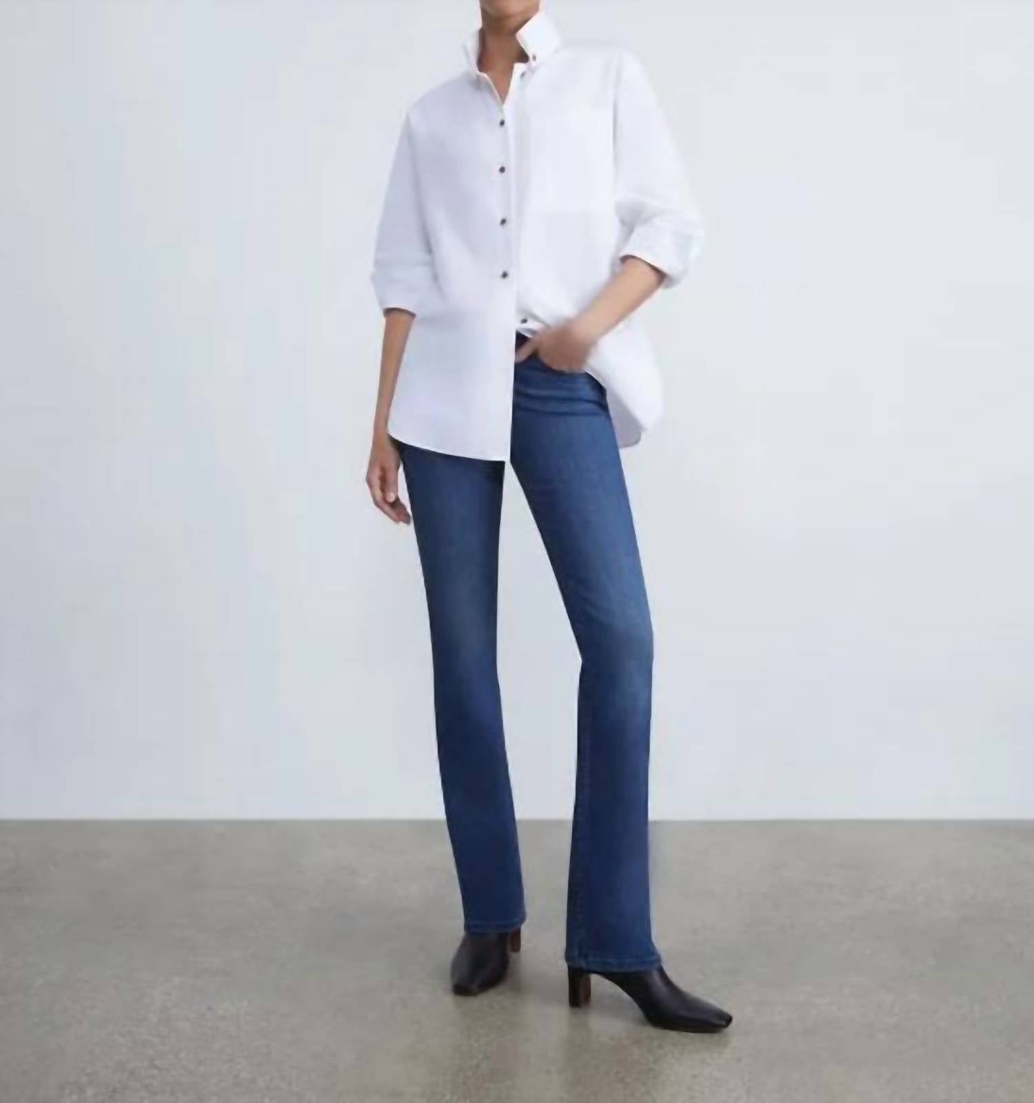 Lafayette 148 Denim Mercer Kick-flare Jean In Empire Indigo In Multi