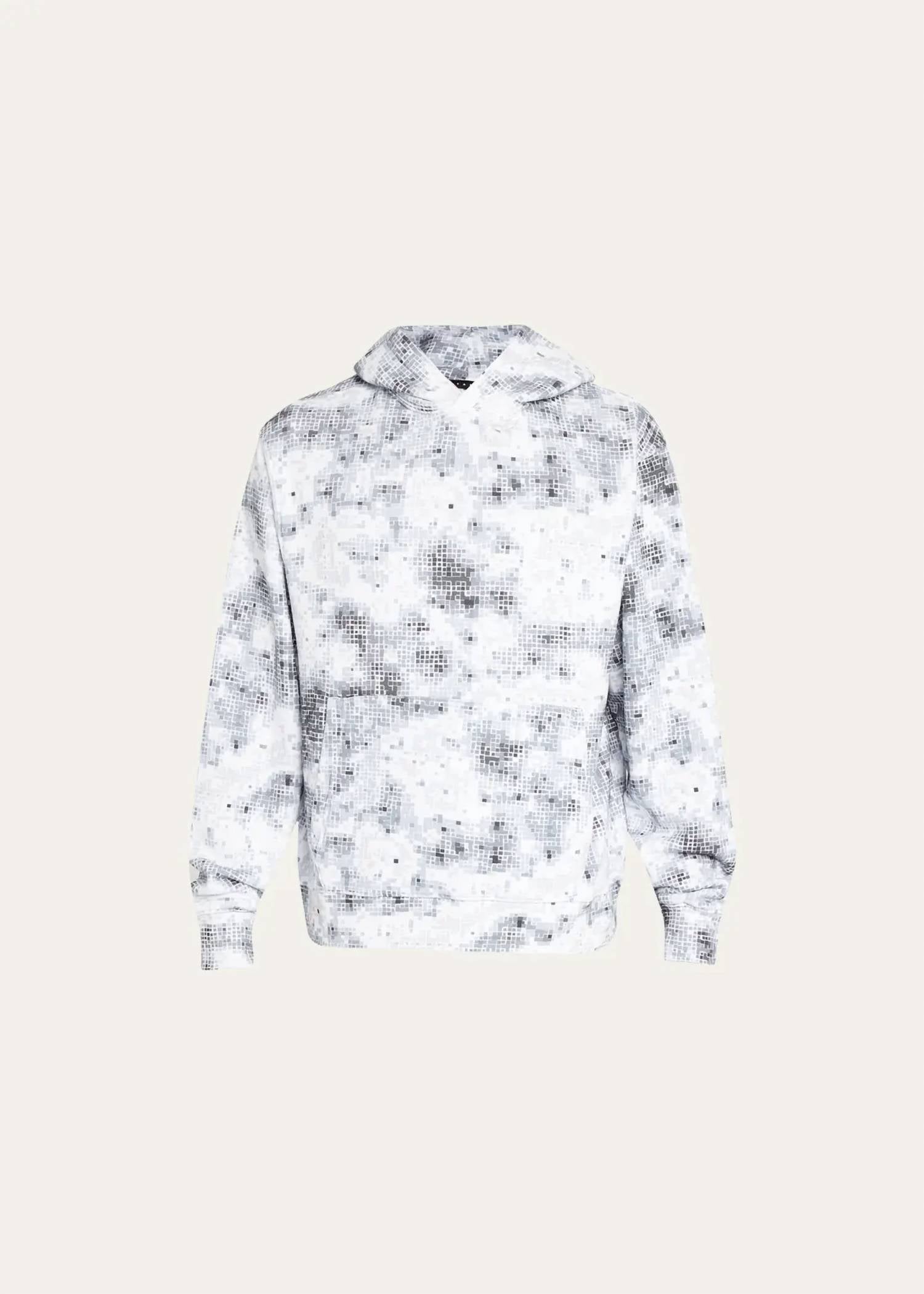 Shop Stampd Printed Micro Strike Hoodie In Snow Camo In White