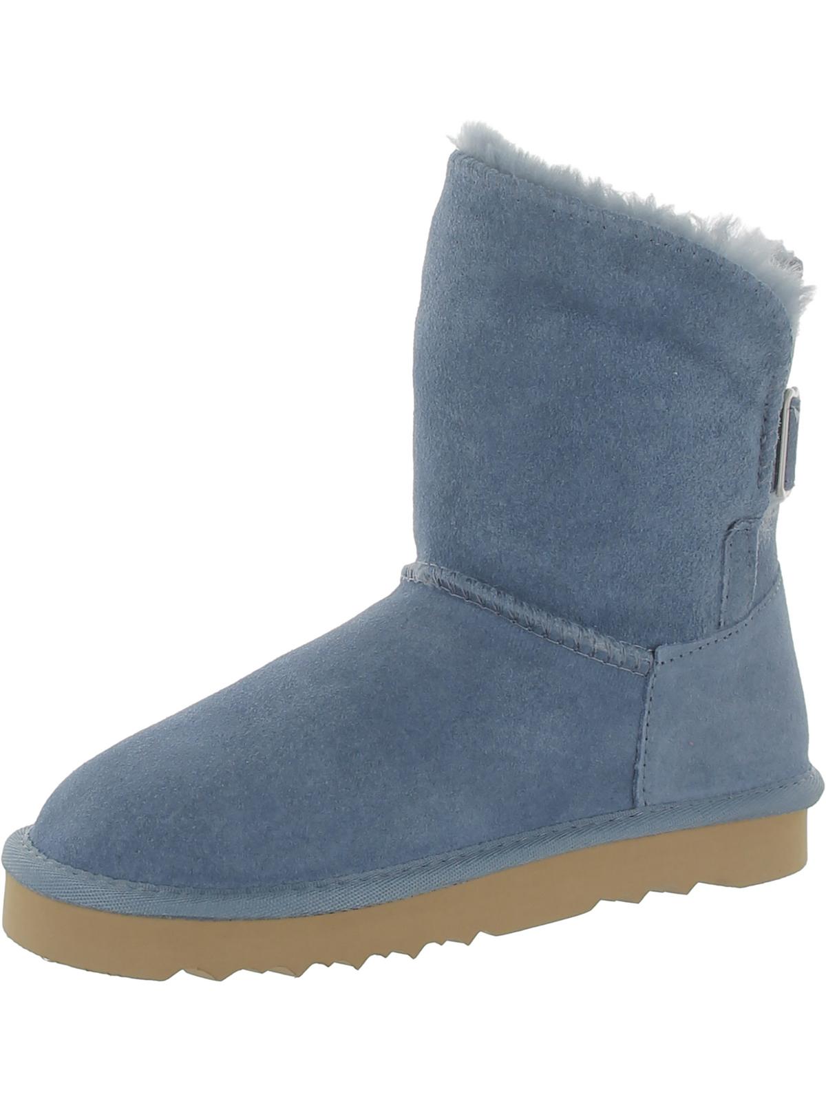 Teenyy Womens Suede Pull On Ankle Boots