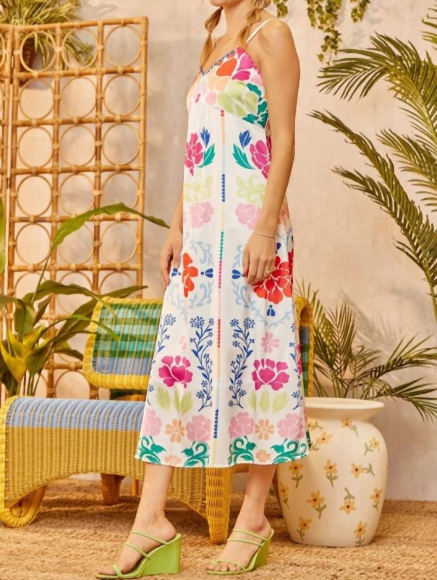 Shop Andree By Unit Floral Print Maxi In Multi