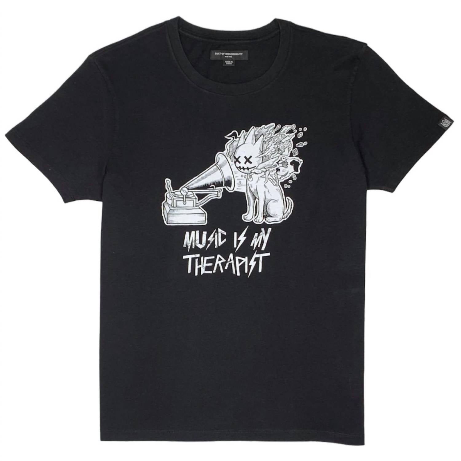 Cult Of Individuality Men's Therapist T-shirt In Black