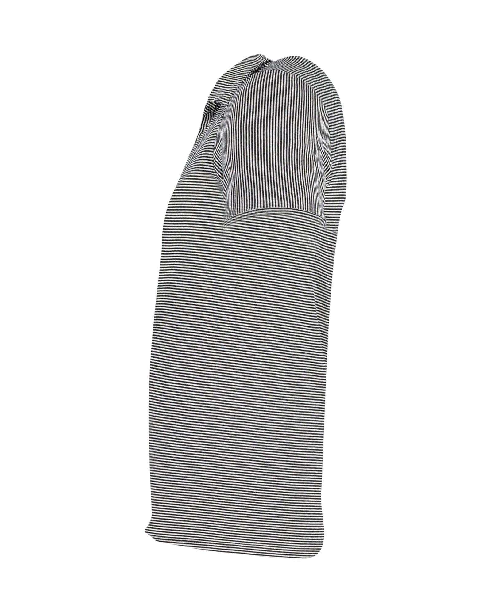 Theory Striped Polo Shirt in Black and White Cotton