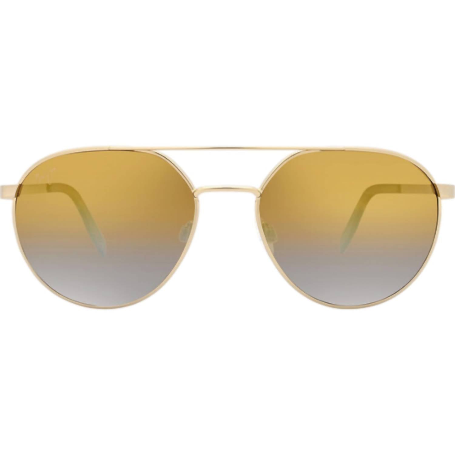 Maui Jim Waterfront Polarized Classic Sunglasses In Goldgold/ Bronze Silver Mirror In Multi