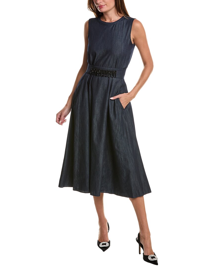 's Max Mara ‘s Maxmara Gin A-line Dress In Blue