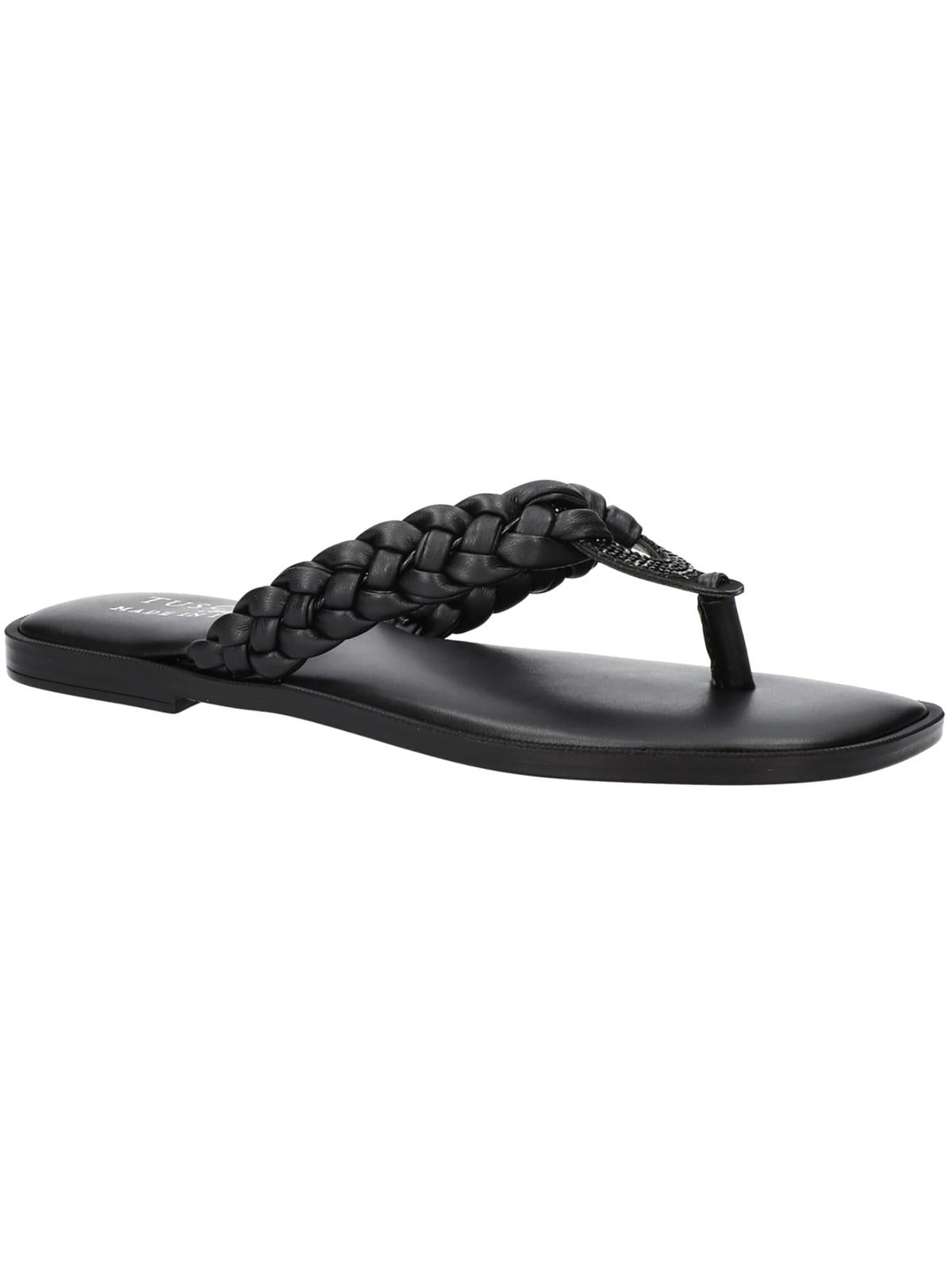 Shop Tuscany By Easy Street® Coletta Womens Leather Thong Sandals In Black