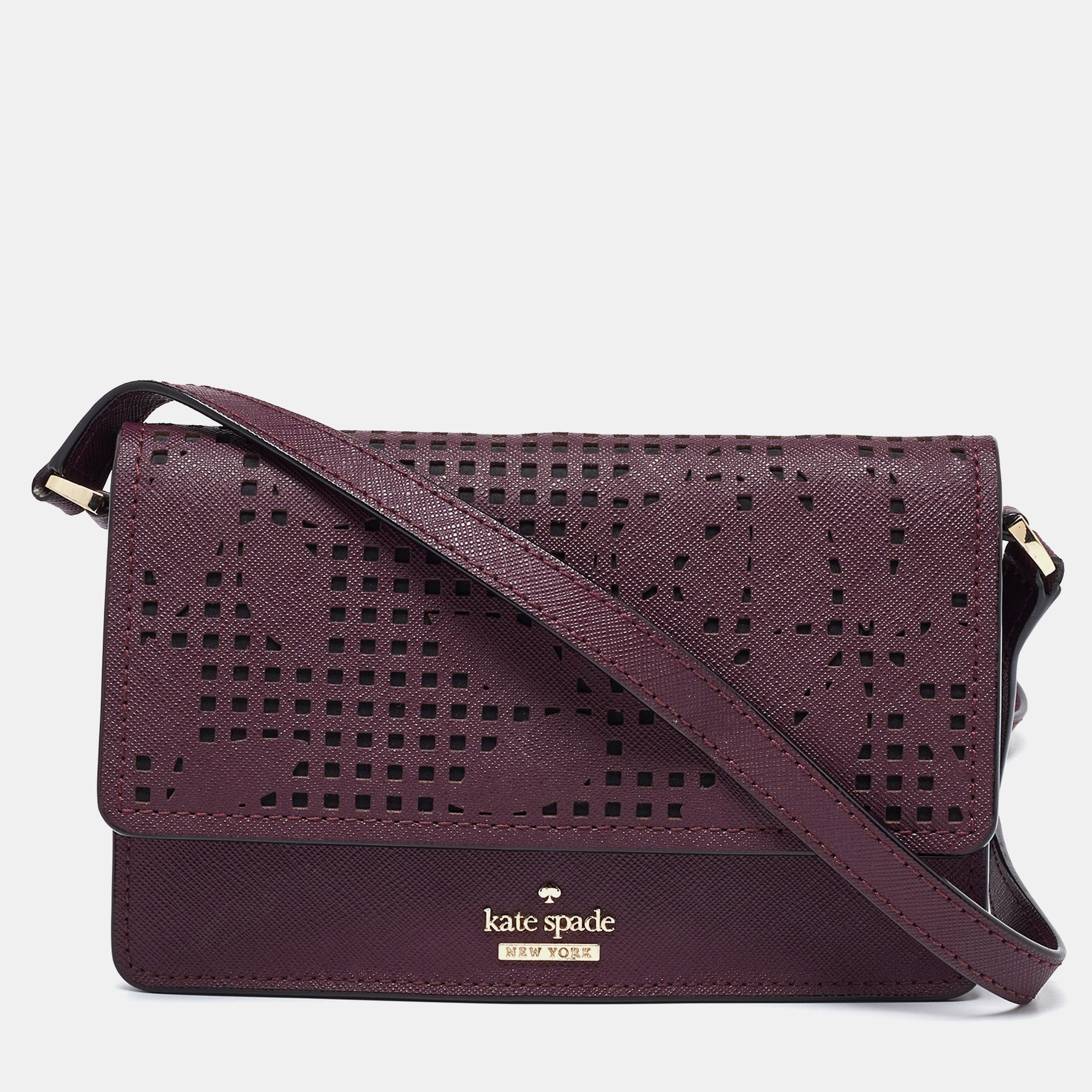 image of Kate Spade  Leather Flap Crossbody Bag