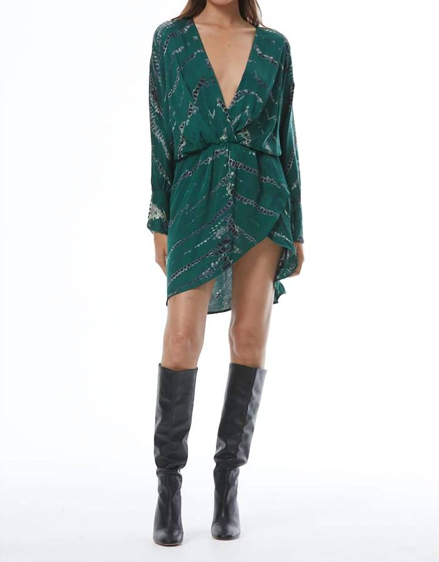 Shop Young Fabulous & Broke Charlie Mini Dress In oz Green