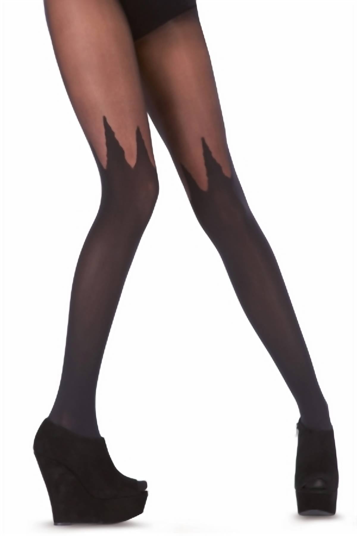 Pretty Polly Women's Spike Mock Hold Up Tights In Black