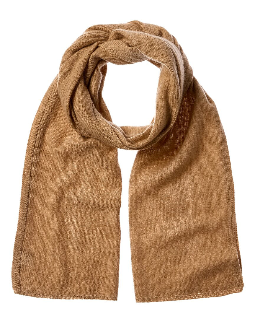 Phenix Solid Cashmere Scarf In Gold