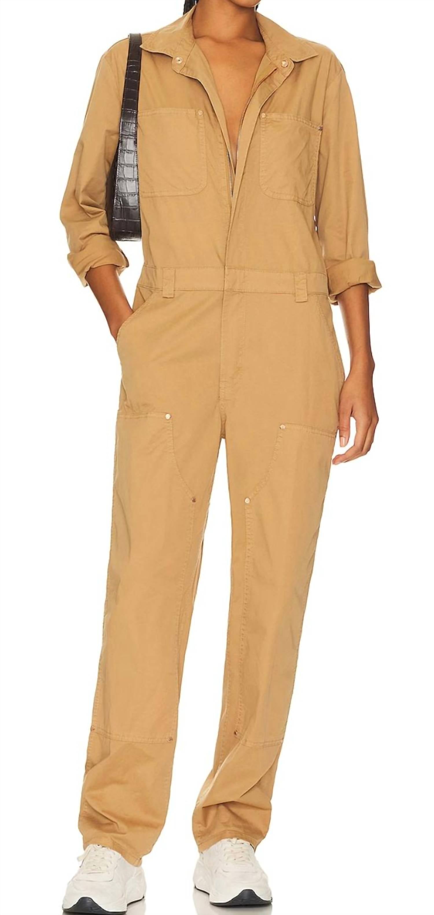 Pistola Abigail Carpenter Jumpsuit In Toffee In Brown