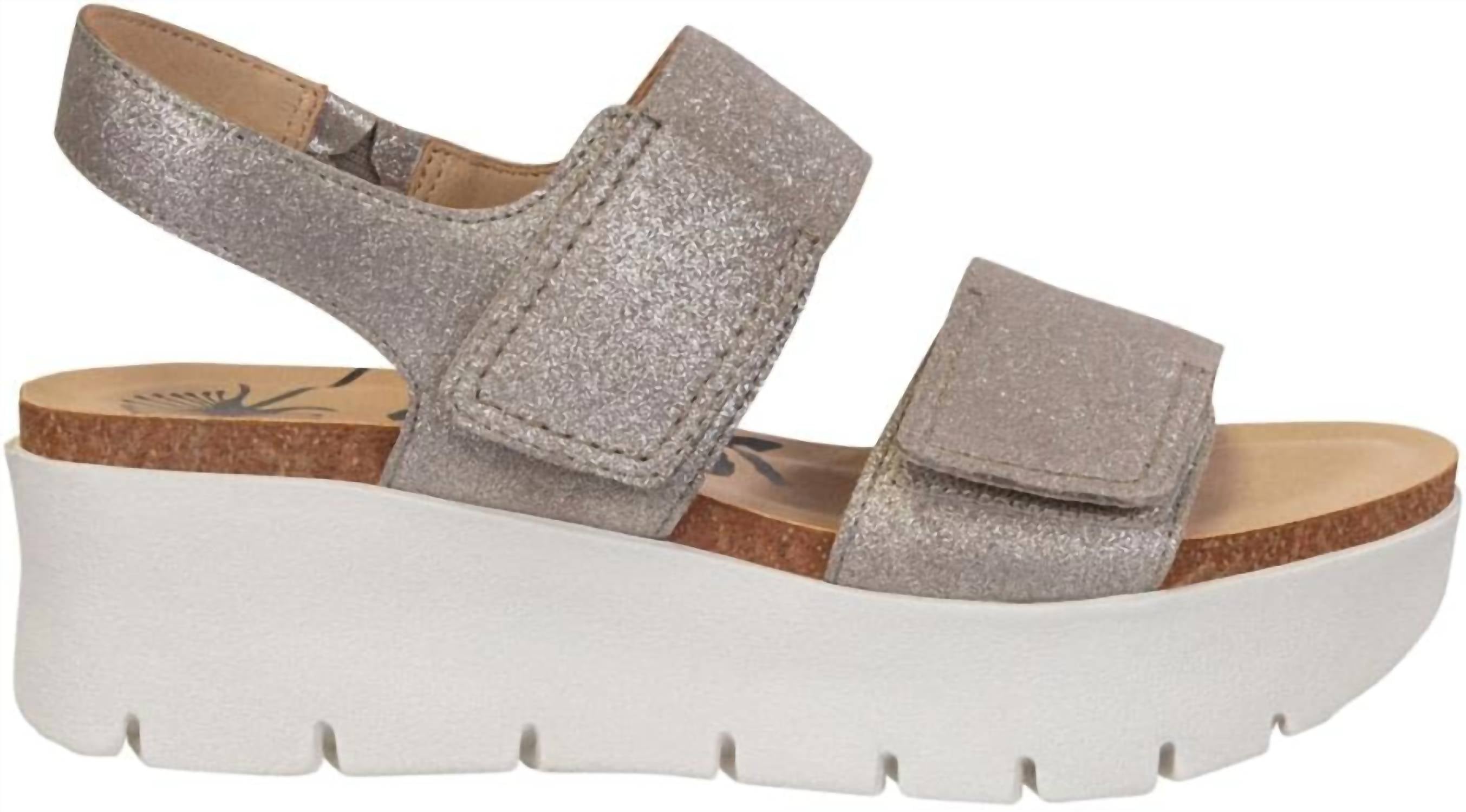 Shop Otbt Montane Sandal In Silver In White