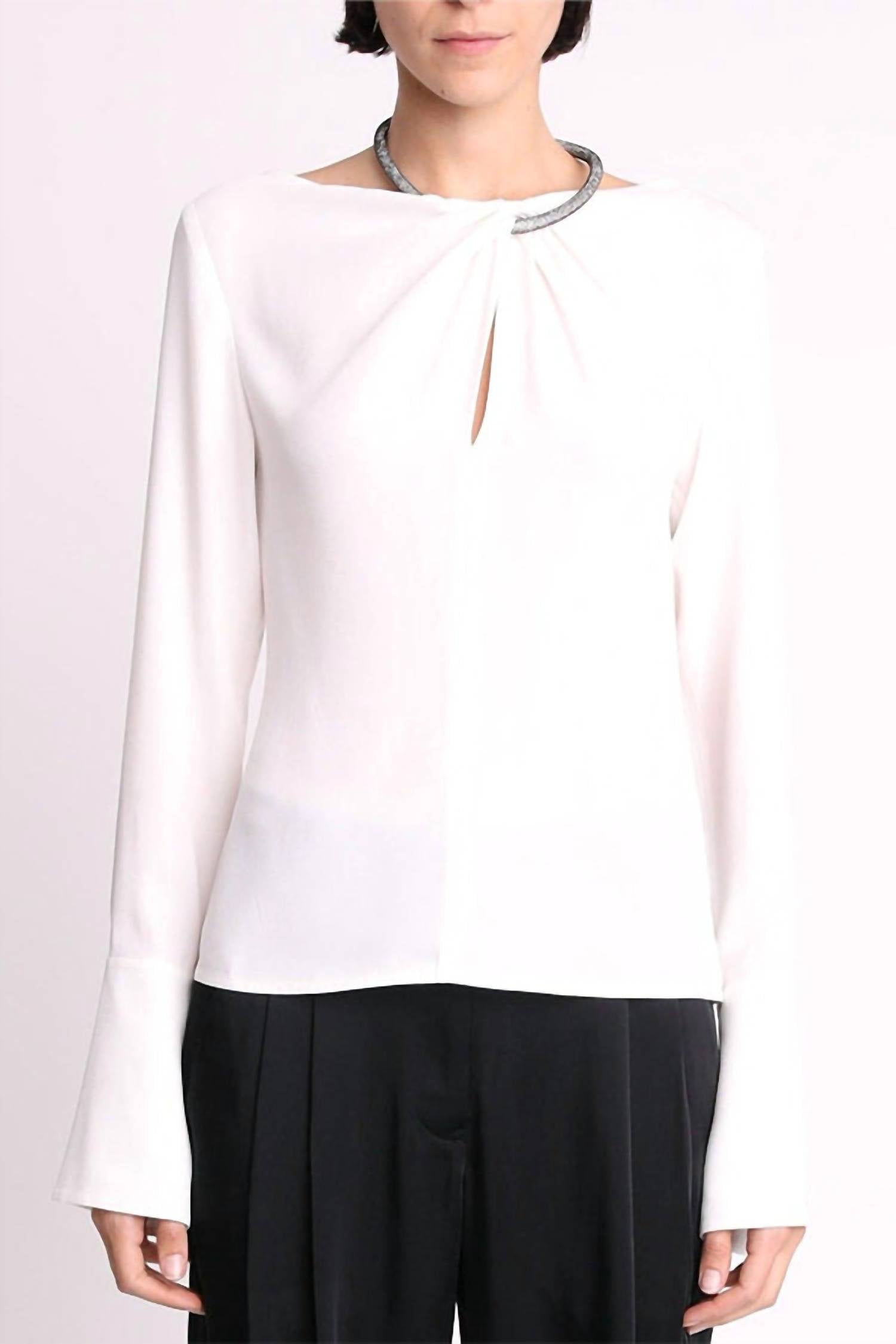 A.l.c Skylar Blouse In Ivory In White