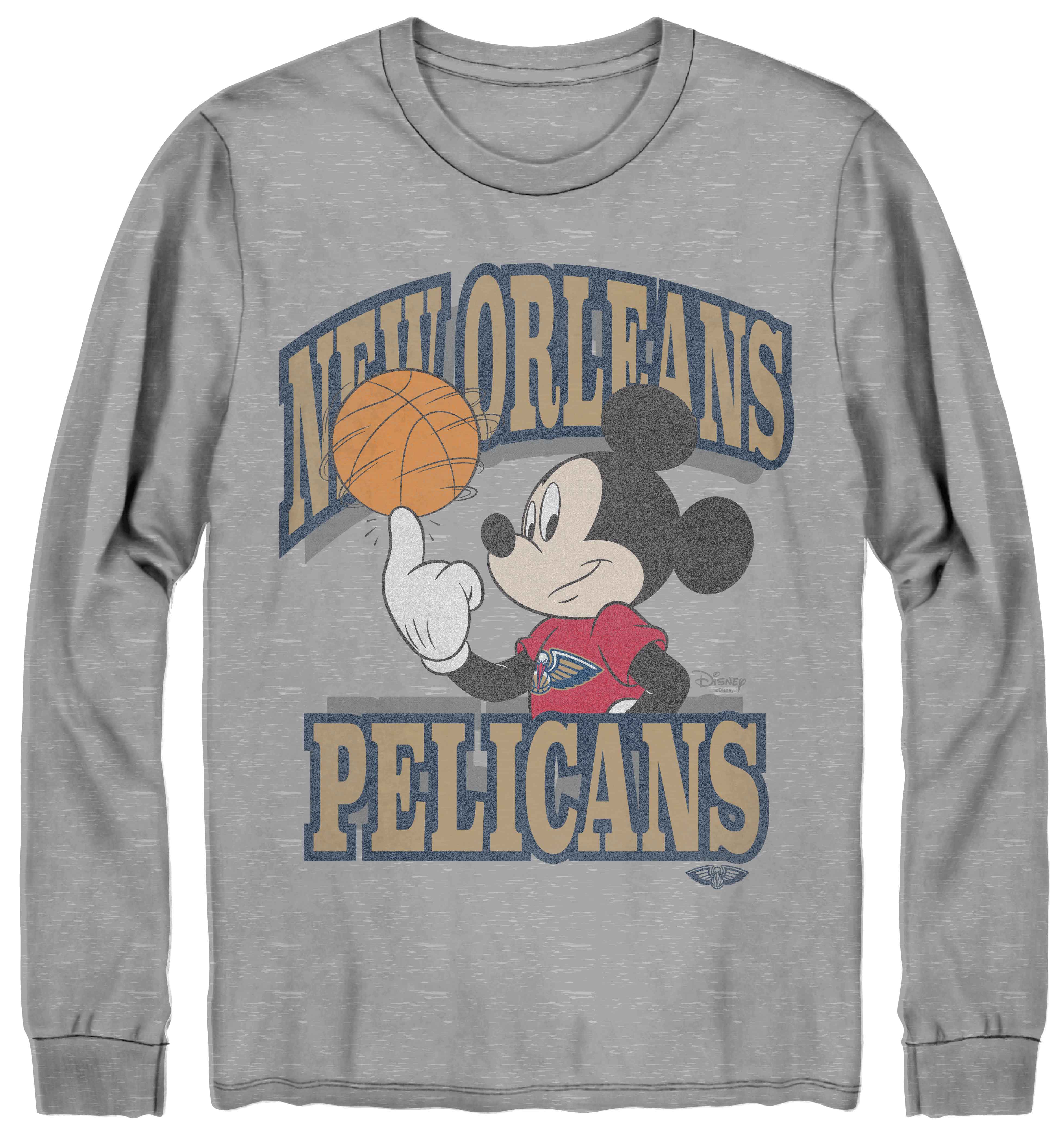 Junk Food Clothing Unisex Pelicans Mickey Team Spirit Long Sleeve In Multi