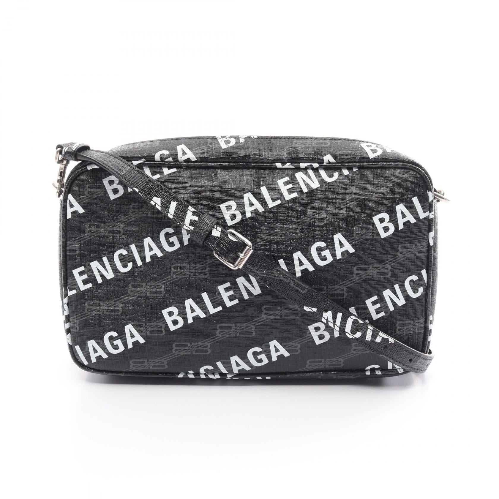 image of Balenciaga Logo Camera Bag  Canvas Shoulder Bag