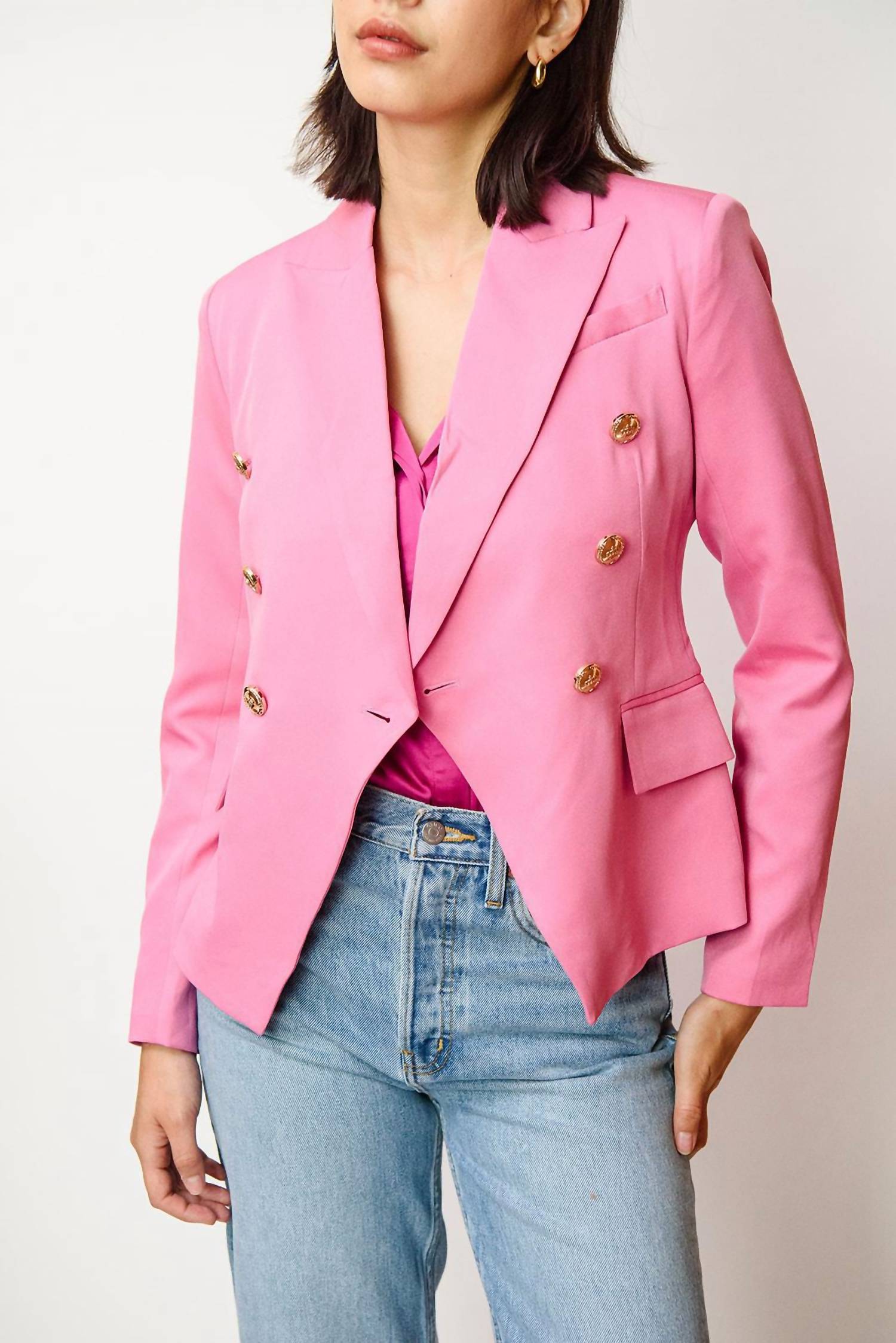 Shop Walter Baker Phelps Blazer In Candy Pink