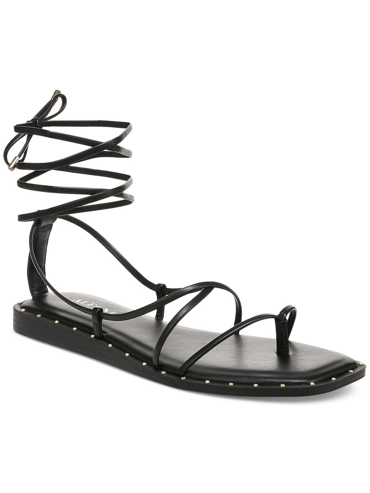 Shop Alfani Novaraa Womens Faux Leather Thong Gladiator Sandals In Multi