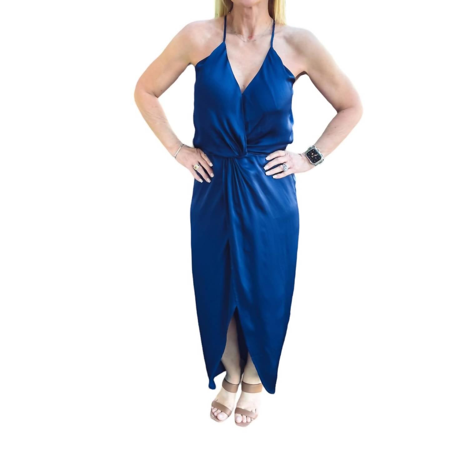 Shop Young Fabulous & Broke Caroline Siren Dress In Cobalt In Blue