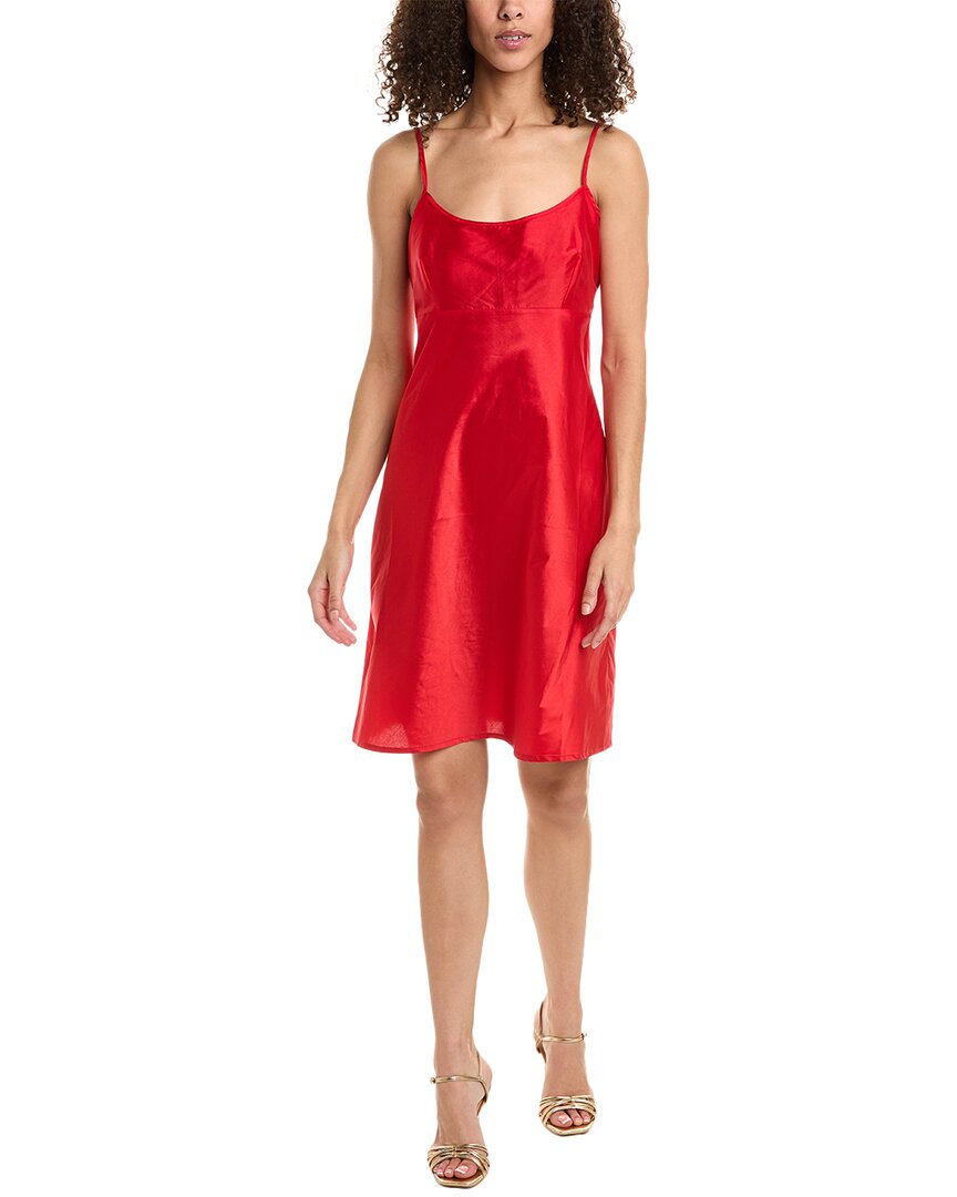 Shop Frances Valentine Slip Dress In Red