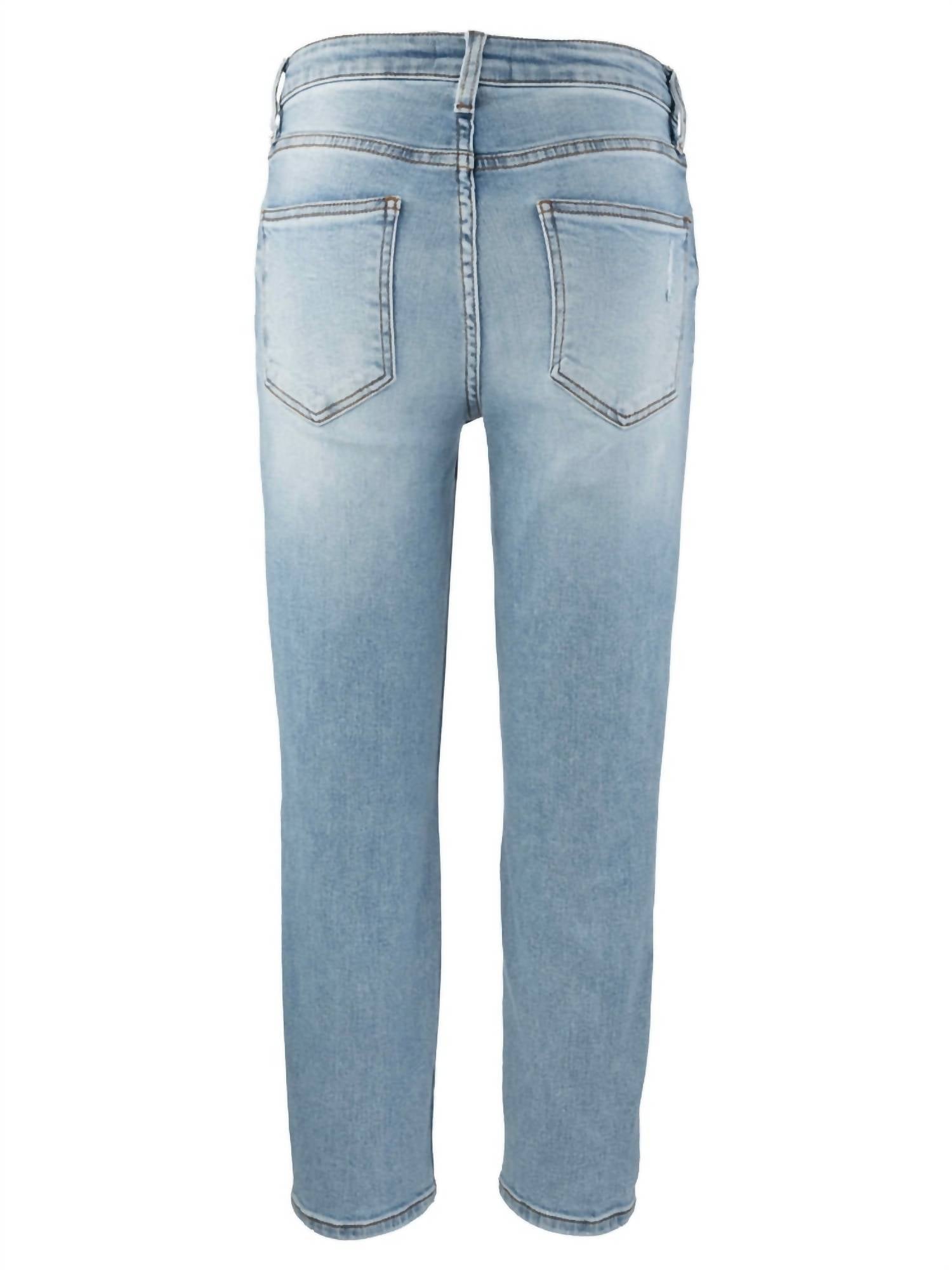 Rachael High Rise Fab Ab Mom Regular Hem In Light Wash