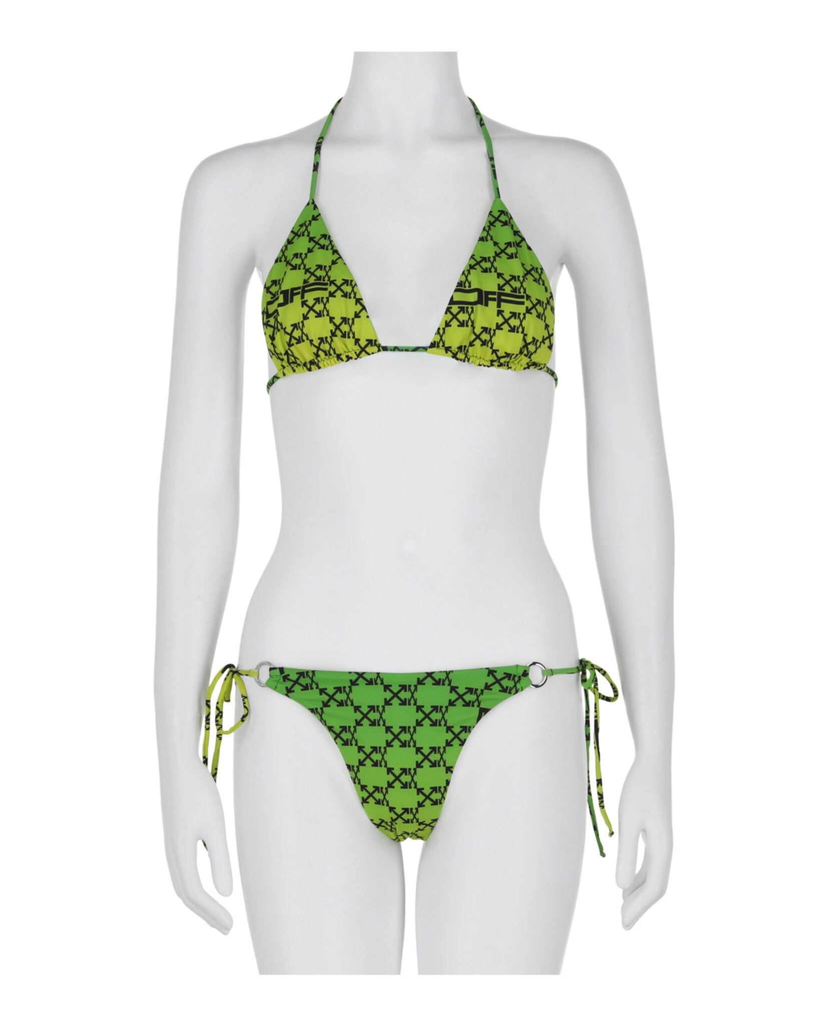 Off-white Monogram Bikini Set In Green