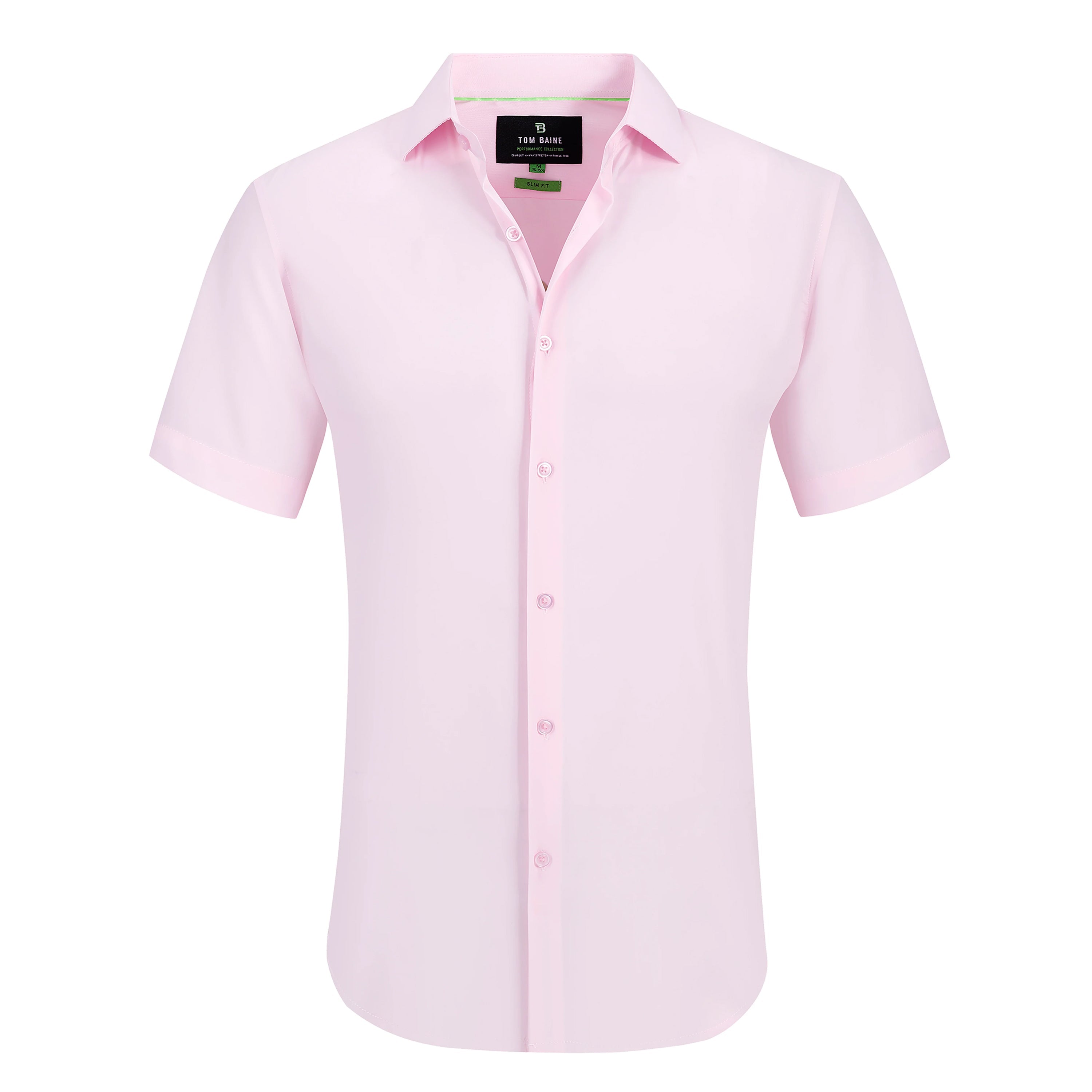 Shop Tom Baine Solid Performance Button Down In Pink