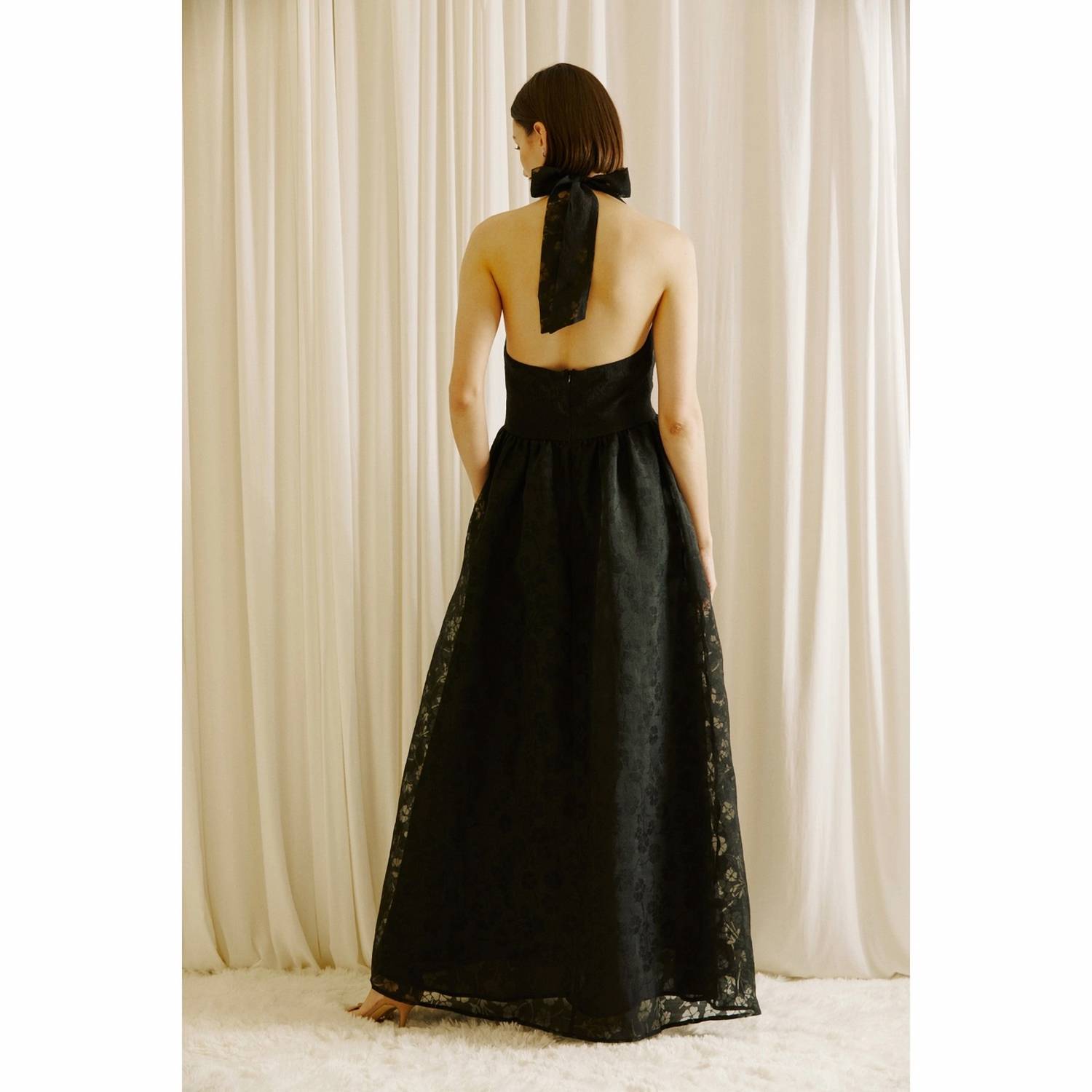 Shop Storia Lace Maxidress In Black