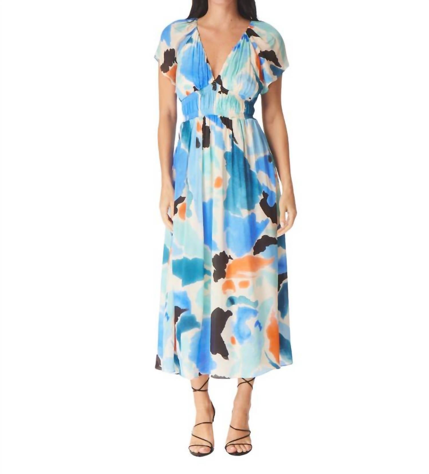 Shop Gilner Farrar Mika Dress In Matisse Print In Multi