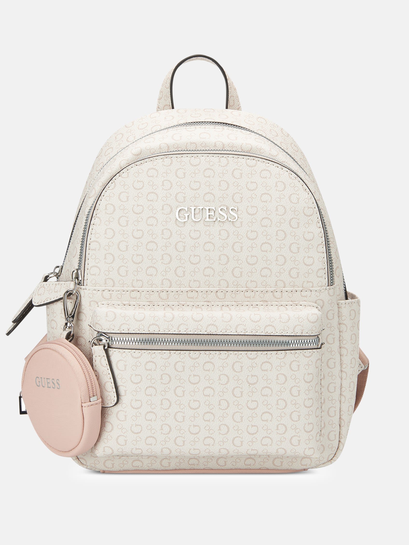 Shop Guess Factory Benfield Logo Backpack In Pink