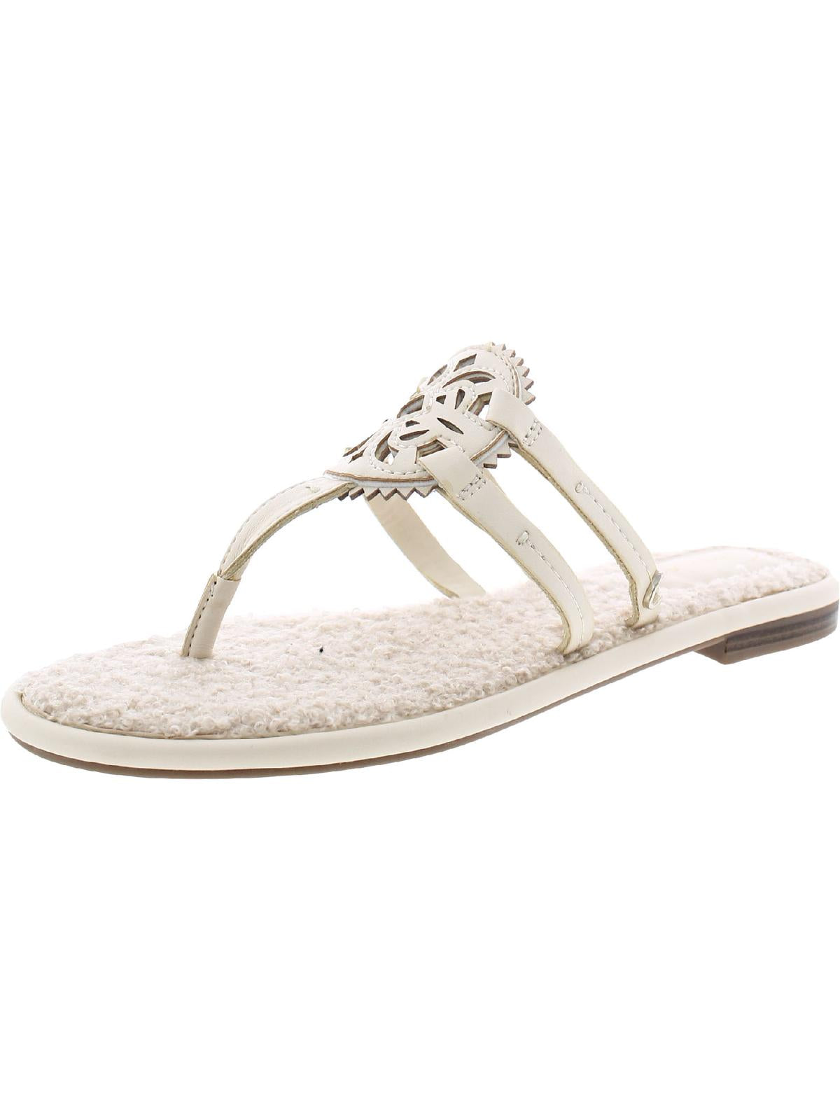 Shop Circus By Sam Edelman Canyon10 Womens Faux Fur Slip On Flip-flops In White