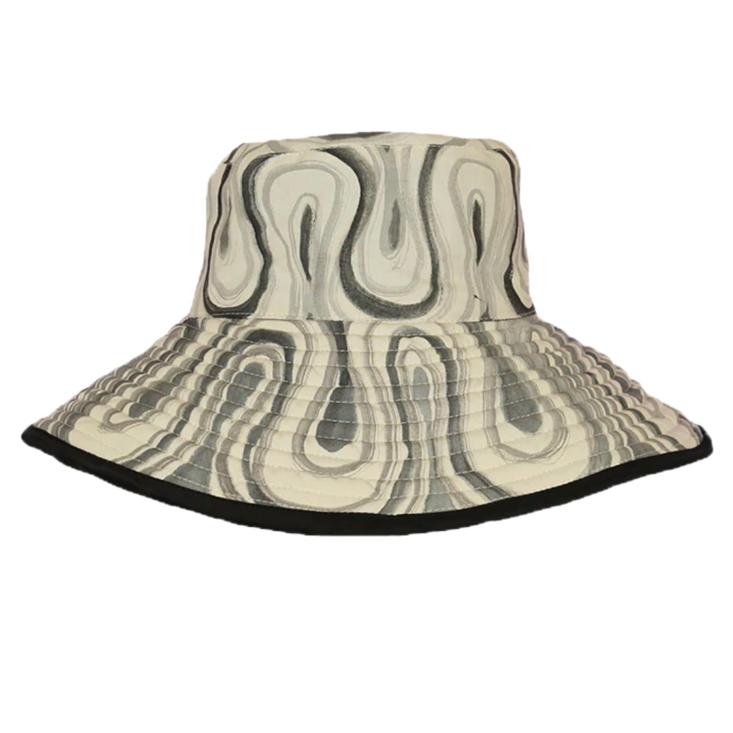 Romualda Women's Roca Reversible Gran Bucket Hat In Noir In Brown