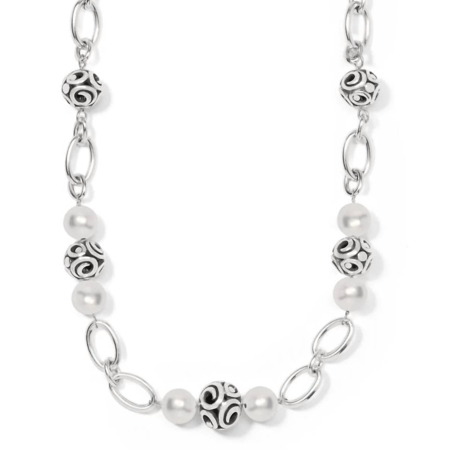 Brighton Women's Contempo Sphere Short Necklace In Silver In Metallic