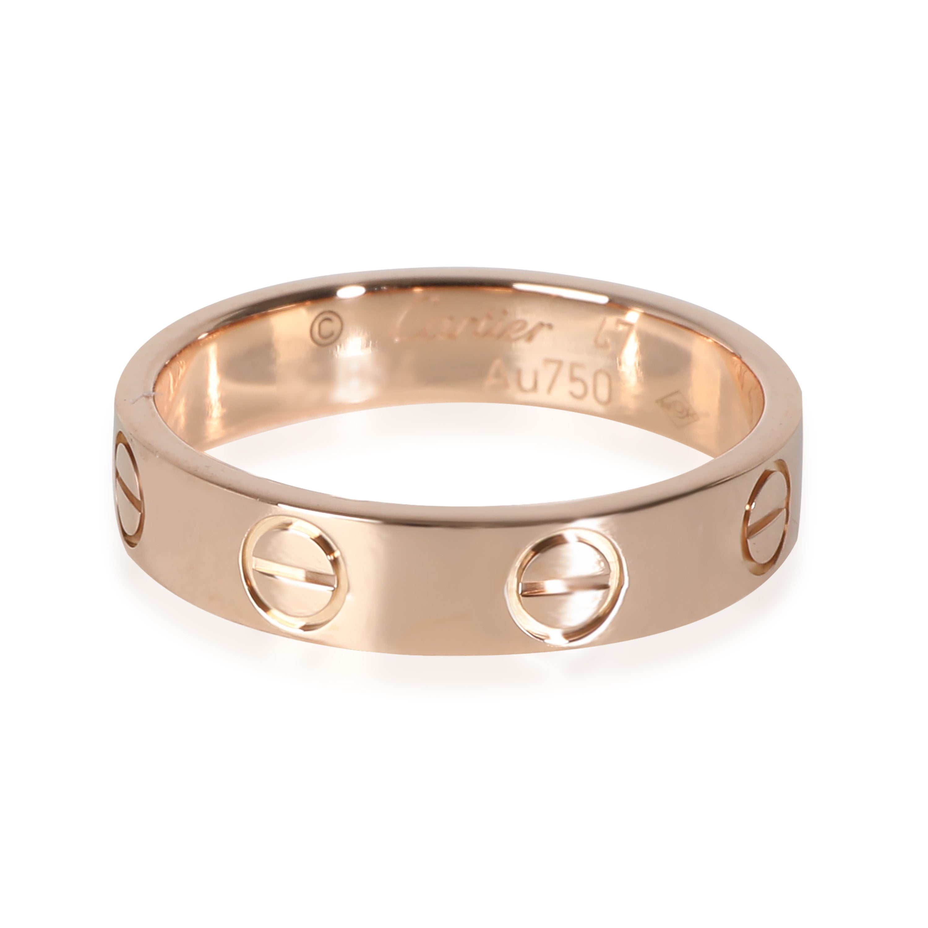 image of Cartier Love Wedding Band (Rose Gold)