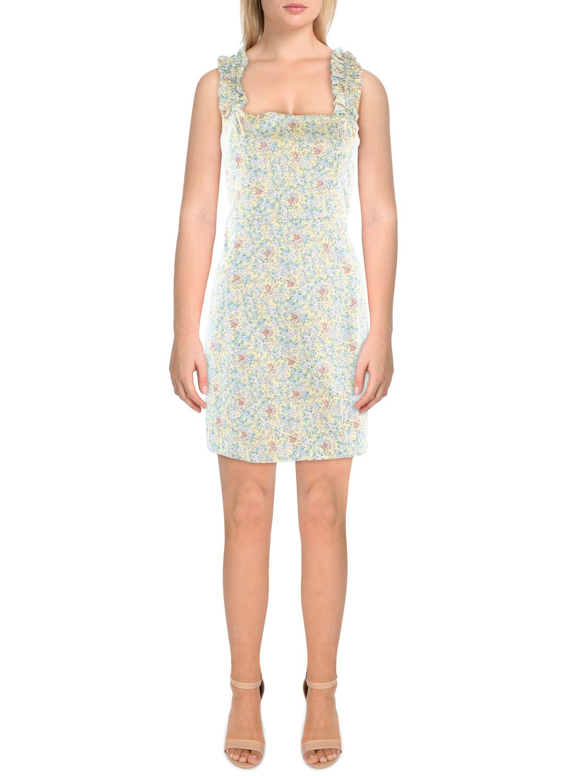 Shop Endless Rose Womens Floral Mini Sundress In Yellow