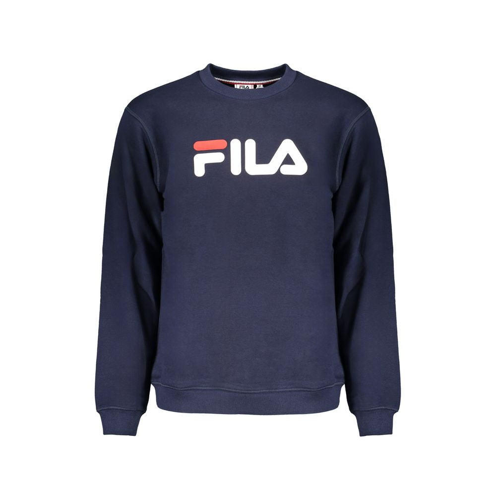Shop Fila Cotton Men's Sweater In Blue