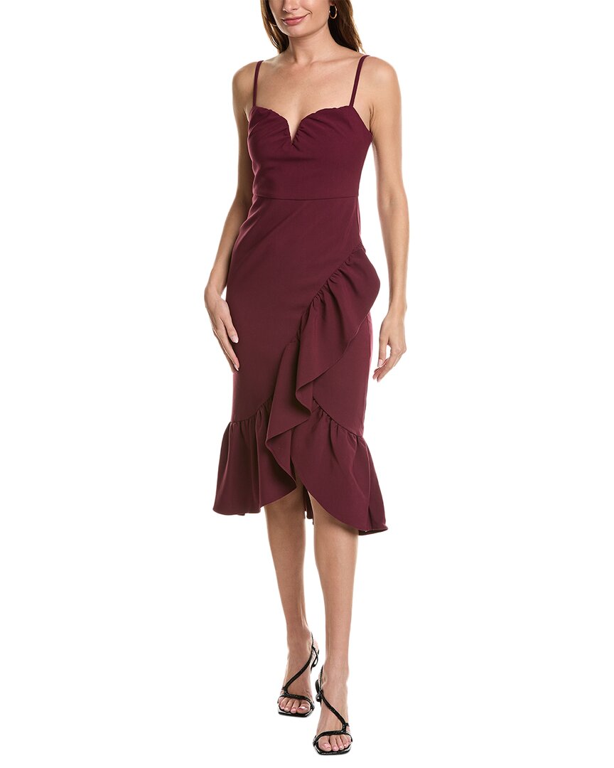 Likely Johnny Midi Dress In Brown