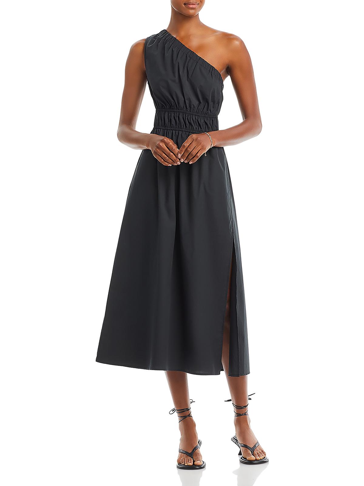 Rails Selani Womens Slit Cotton Maxi Dress In Black
