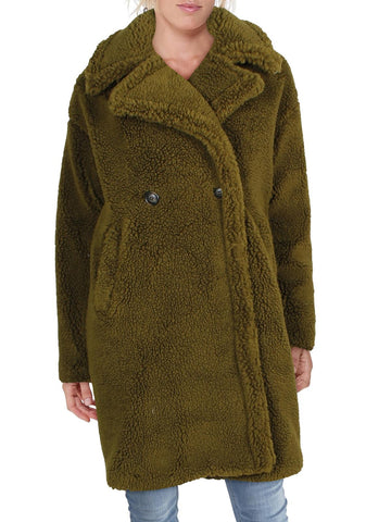 Vero Moda lynne womens cold weather teddy faux fur coat