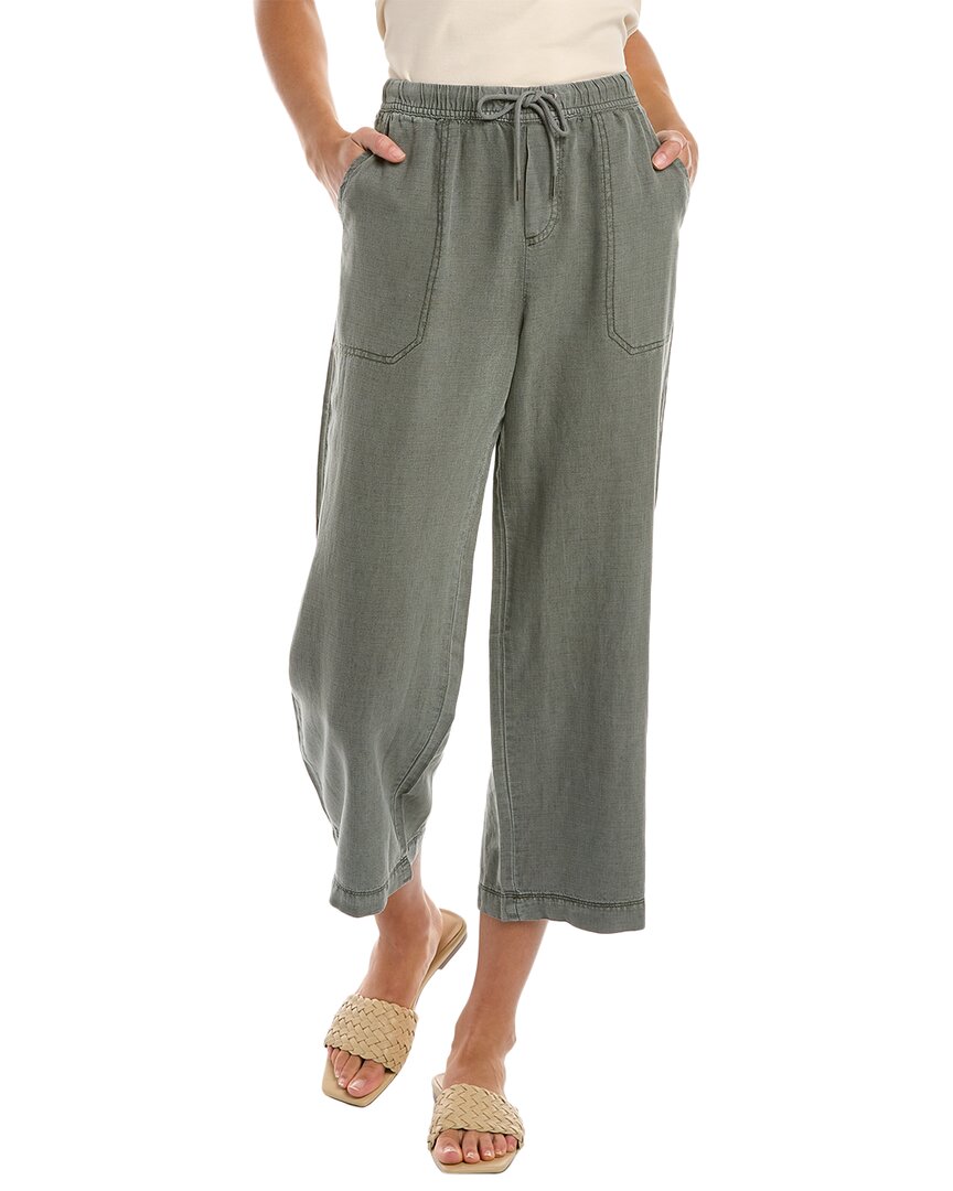 SPLENDID Splendid Crop Wide Leg Linen-Blend Pant