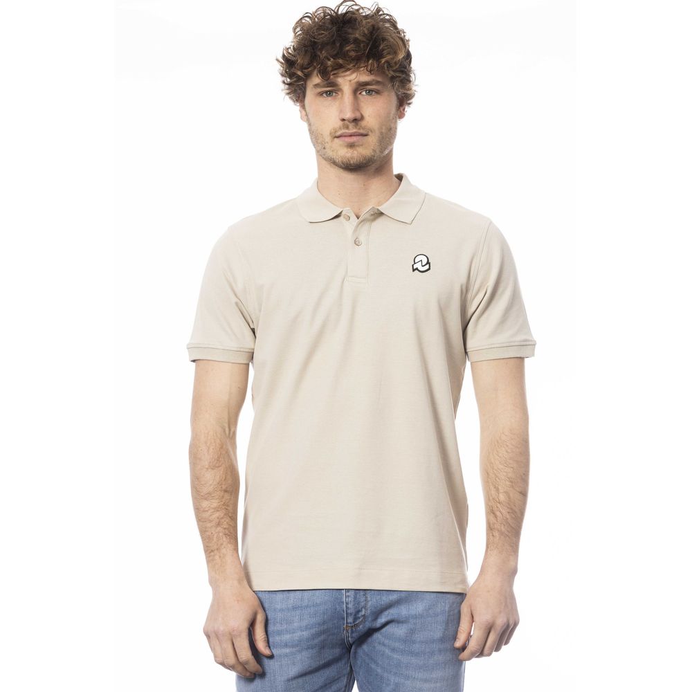 Shop Invicta Cotton Polo Men's Shirt In Beige