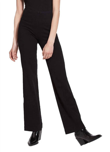 Lysse high waisted denim trouser in black