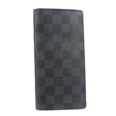 Louis Vuitton Enveloppe Carte de Visite Black Leather Wallet (Pre-Owned)