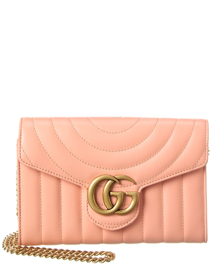 GUCCI Gucci GG Marmont Matelasse Leather Wallet On Chain