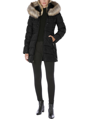 Laundry by Shelli Segal womens winter cold weather puffer coat