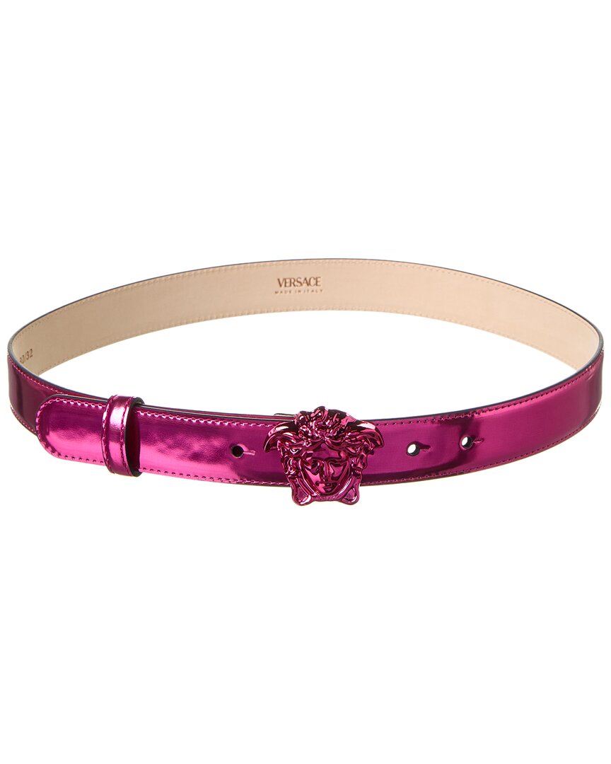 Buy Versace La Medusa Leather Belt - Pink At 30% Off