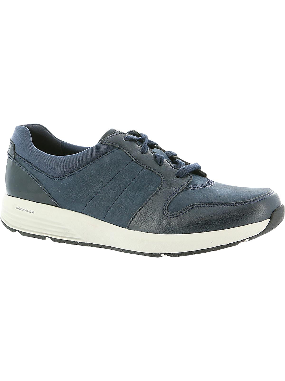 Shop Rockport Derby Trainer Womens Suede Sneaker Running Shoes In Blue